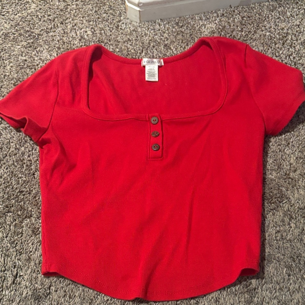 Urban Outfitters Scarlet Buttoned Tee